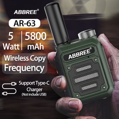 ABBREE AR-63 draadloze walkie-talkie voor jagen Kleur Camo/Brown Talk Bereik 3km-10km