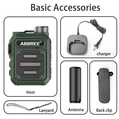 ABBREE AR-63 draadloze walkie-talkie voor jagen Kleur Camo/Brown Talk Bereik 3km-10km
