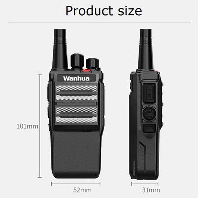 LTE/CDMA/WCDMA/TD-SCDMA frequentiebereik Walkie Talkie 2W voor wegreizen en handheld