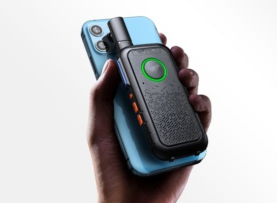 Commerciële zwarte Mini Thin Outdoor Walkie Talkie Draagbare lichtgewicht 1,7*13,5*5,4cm