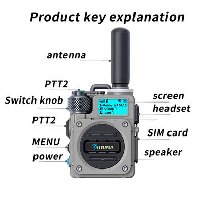 5000KM Talk Range Handheld 4G POC Walkie Talkie voor onbeperkte communicatie