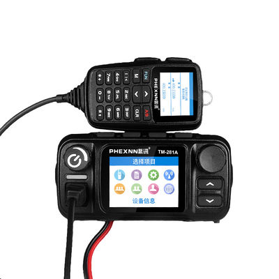 LTE IP-netwerk POC UHF VHF mobiele auto-radio met 4G LTE POC 25w Dual Band Analog Radio