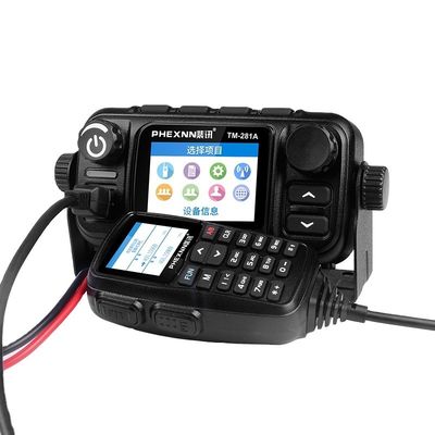 LTE IP-netwerk POC UHF VHF mobiele auto-radio met 4G LTE POC 25w Dual Band Analog Radio