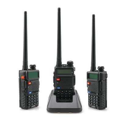 Handheld Walkie Talkie BF UV5R 8w Dual Band UHF VHF Ham Radio 400-470MHz 3km bereik