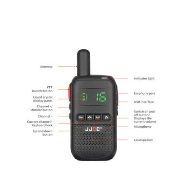 Draadloze Handheld Walkie Talkie 5W Output Power Long Range Two Way Radio voor Handy Kids