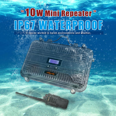 Marine Car Radio Full Duplex Two Way Radio Repeater LCD Mini UHF of VHF 10W Aanpasbaar
