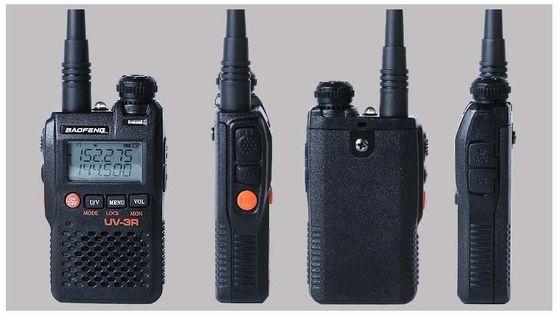 Walkie-talkie UV-3R Long Range Dual Band UHF VHF Handy Two Way Radio met LCD-display