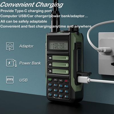 UHF USB-oplader Vox PC-programmering draadloze walkie-talkie voor wandelen en bergbeklimmen