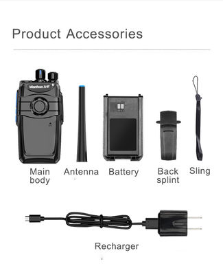 Professionele Walkie Talkie Dual Band Earpiece Headset met PTT Mic Output Power 3W