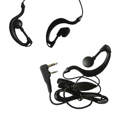 Goedkope 3,5 mm bekabelde koptelefoon voor tweeweg walkie-talkie radio zonder knop