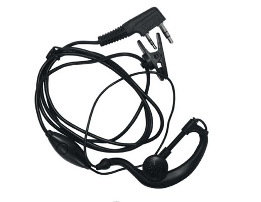 Goedkope 3,5 mm bekabelde koptelefoon voor tweeweg walkie-talkie radio zonder knop
