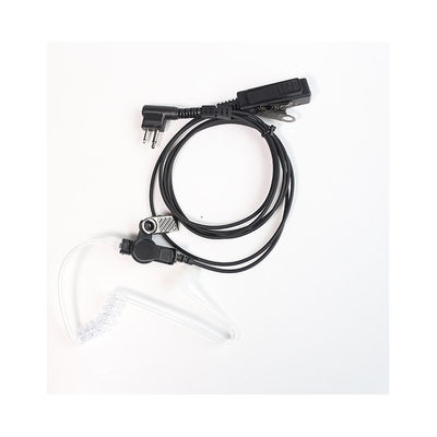 Zwarte microfoon geluidsverwijderende oordopjes voor 3,5 mm connectoren Walkie Talkie Headset