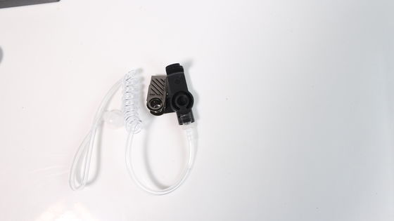 Zwarte microfoon geluidsverwijderende oordopjes voor 3,5 mm connectoren Walkie Talkie Headset