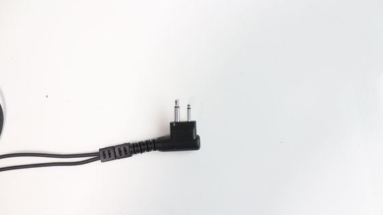 Zwarte microfoon geluidsverwijderende oordopjes voor 3,5 mm connectoren Walkie Talkie Headset
