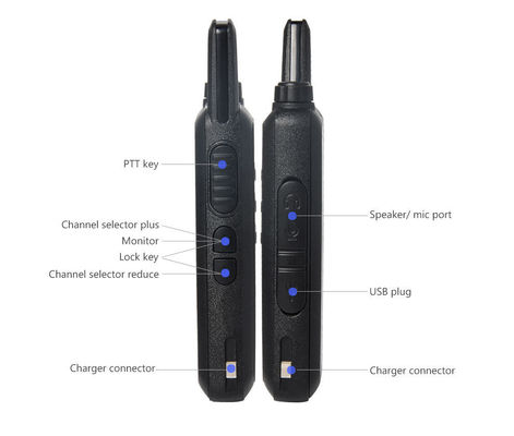 VTC201 Dual Mode Walkie Talkie 2W UHF/VHF-radio voor communicatie op lange afstand