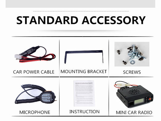 25W Max. Uitgangsvermogen DC7.4V Baojie BJ-218 Auto Mini Mobiele Radio Lange Afstand Transceiver