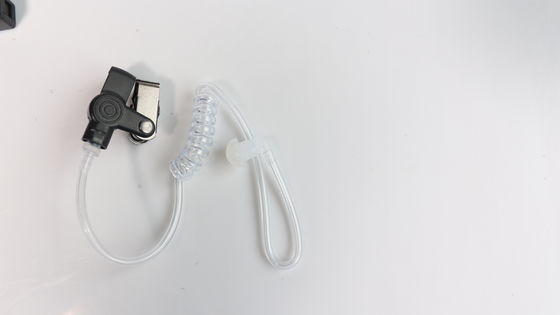Zwarte microfoon geluidsverwijderende oordopjes voor 3,5 mm connectoren Walkie Talkie Headset