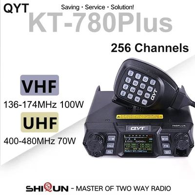 25KHz kanaalspacing 100W VHF mobiele radiostation KT-780 Plus voor walkie-talkie