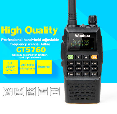 OEM/ODM aanvaard WanhuaGTS760 8W Handheld Walkie-Talkie voor outdoor zelfrijdende tour