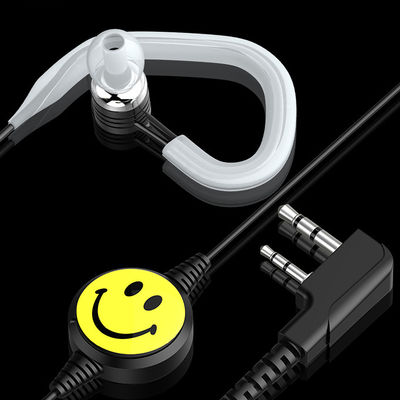 Flexibel akoestisch doorzichtig buismicrofoon tweewegradio-headset voor zwarte walkie-talkie