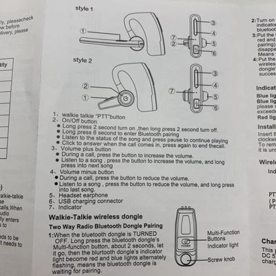 Uitgangsvermogen Andere draadloze koptelefoons voor XIR P8608 P8668i DP4801 Bluetooth-headset