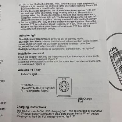 Uitgangsvermogen Andere draadloze koptelefoons voor XIR P8608 P8668i DP4801 Bluetooth-headset