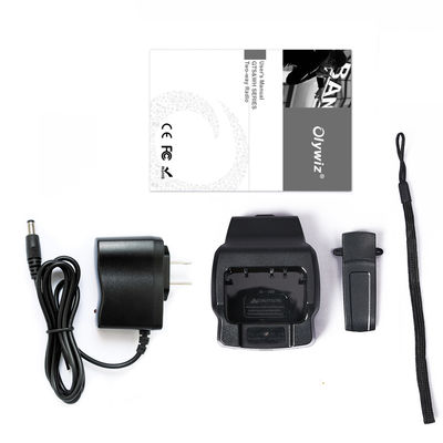 UHF Ham Radio Handheld Walkie Talkie Zwart 5W Uitgangsvermogen 3800mAh Intercoms Woki Toki