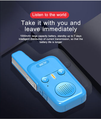 Economy Handheld Two Way Radio Wireless UHF 400-470MHz Walkie Talkie met 3,7V Spanning
