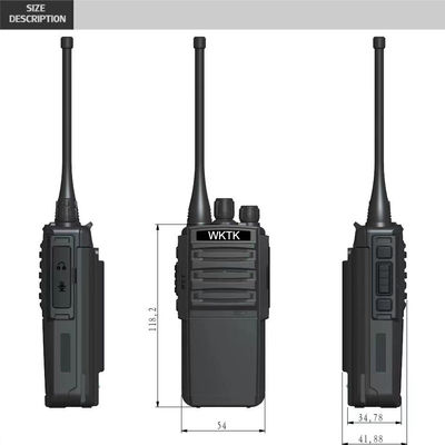 Draagbare VHF UHF Two Way Radio 3W Uitgangsvermogen Perfect voor Hotel Restaurant Intercoms