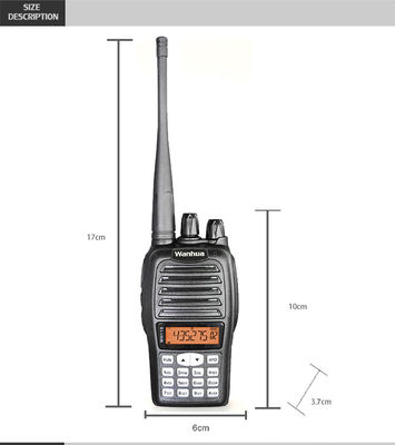 OEM Aanpassen Walkie Talkie Type 4G POC WH118 Digitale Radio Zwart UHF VHF Professionele