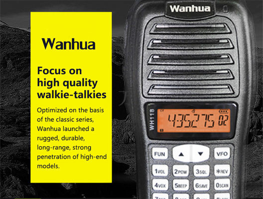 OEM Aanpassen Walkie Talkie Type 4G POC WH118 Digitale Radio Zwart UHF VHF Professionele