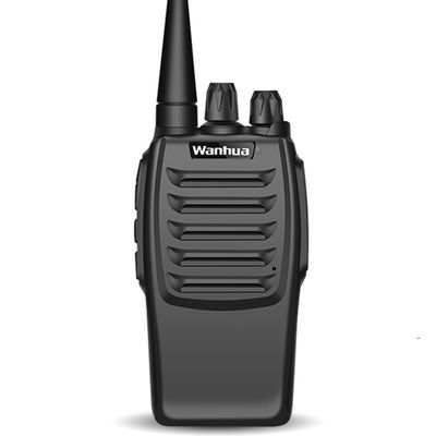 Zwarte walkie-talkie band draagbare tweerichtingsradio Perfect voor wandelen Camping apparatuur
