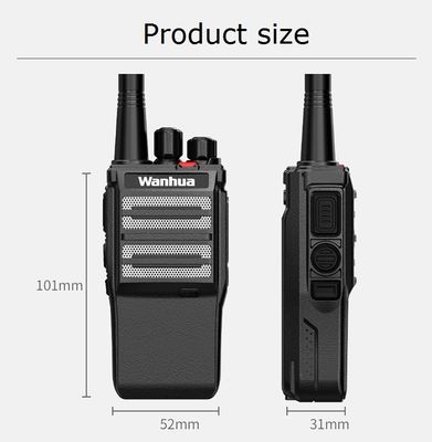 Oorspronkelijke handheld radio met 5 watt VHF UHF frequentietype en langeafstandsintercoms