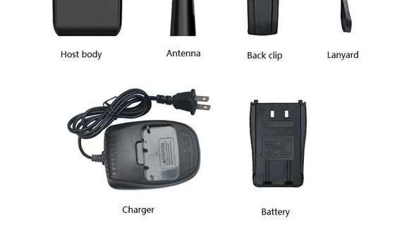 Oorspronkelijke handheld radio met 5 watt VHF UHF frequentietype en langeafstandsintercoms