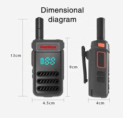 G68 Tweewegradios Walkie Talkies met 2W/0,5W uitgangsvermogen en langeafstandsantenne