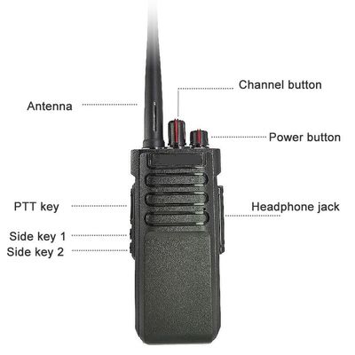 Mode Handheld Radio Walkietalkie VHF UHF Analoog Intercoms 10W Walkie Talkies IPX7
