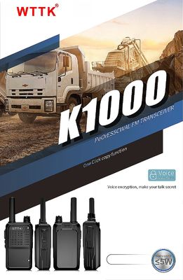 WKTK K1000 UHF Dual Band Lange afstand Walkie Talkie Ham tweerichtingsradio