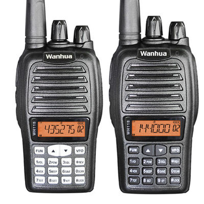 Wanhua WH118 Handheld Radio Walkie Talkie 2W Uitgangsvermogen Dualband UHF VHF Long Range