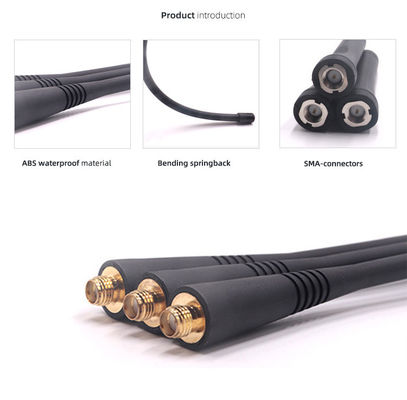 Zwarte 2w UHF VHF Fm Walkie Talkie Rubber Antenne voor communicatie op lange afstand