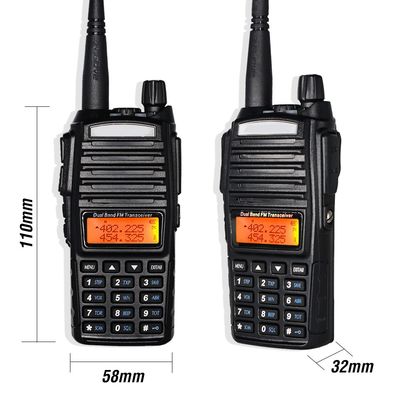 8W UV-82 Talkie BF Dual Band Walkie-talkie Zwarte Handheld Radio voor VHF-communicatie