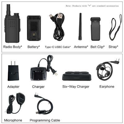 Handheld Terminal Style 5W Dual Band UHF Ham Walkie Talkie voor communicatie met intercoms
