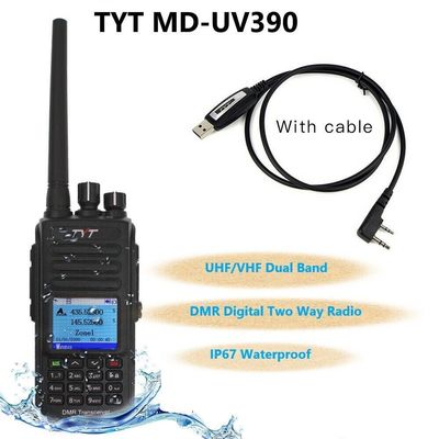 TYT MD-UV390 IP67 Waterdicht DMR TDMA Dual Band Walkie Talkies Digitale mobiele radio