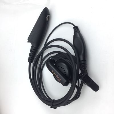 Walkie Talkie Wired koptelefoon in zwart en compatibel met Motorola GP328 GP340 GP380