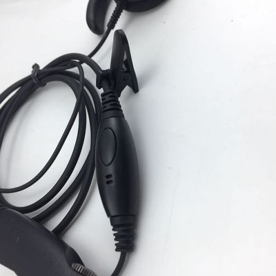 Walkie Talkie Wired koptelefoon in zwart en compatibel met Motorola GP328 GP340 GP380