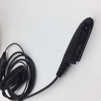 Walkie Talkie Wired koptelefoon in zwart en compatibel met Motorola GP328 GP340 GP380