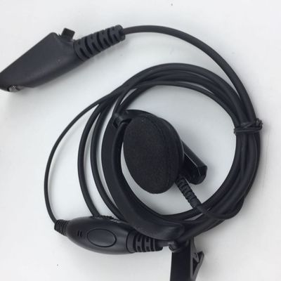 Walkie Talkie Wired koptelefoon in zwart en compatibel met Motorola GP328 GP340 GP380