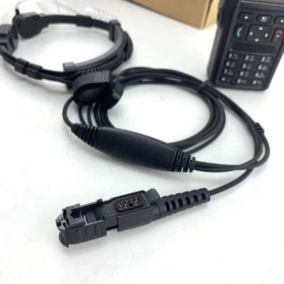 Motorola MTP3150 3250 6750 zware keelmicrofoon met akoestische buis koptelefoon