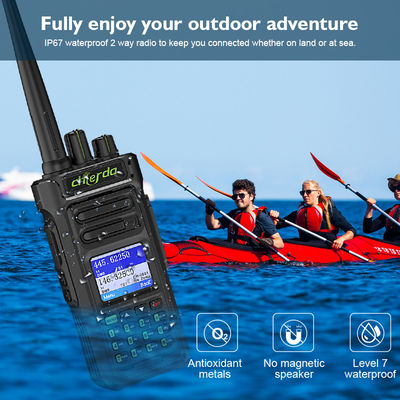 GPS IP67 Digitale walkie-talkie voor VHF UHF Transceiver Communicatie 150*64*40mm
