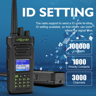 GPS IP67 Digitale walkie-talkie voor VHF UHF Transceiver Communicatie 150*64*40mm
