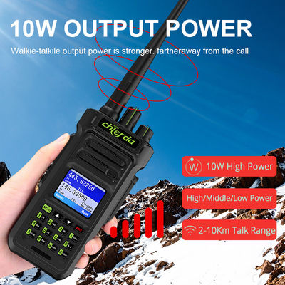 GPS IP67 Digitale walkie-talkie voor VHF UHF Transceiver Communicatie 150*64*40mm